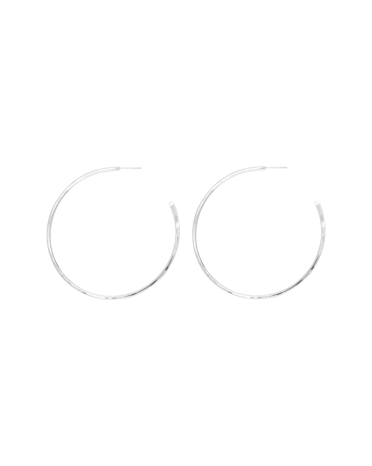 SUN & SELENE hoop earrings in silver