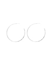 SUN & SELENE hoop earrings in silver