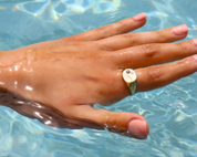 AXIS // diamond duo signet