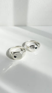 AXIS // diamond duo signet