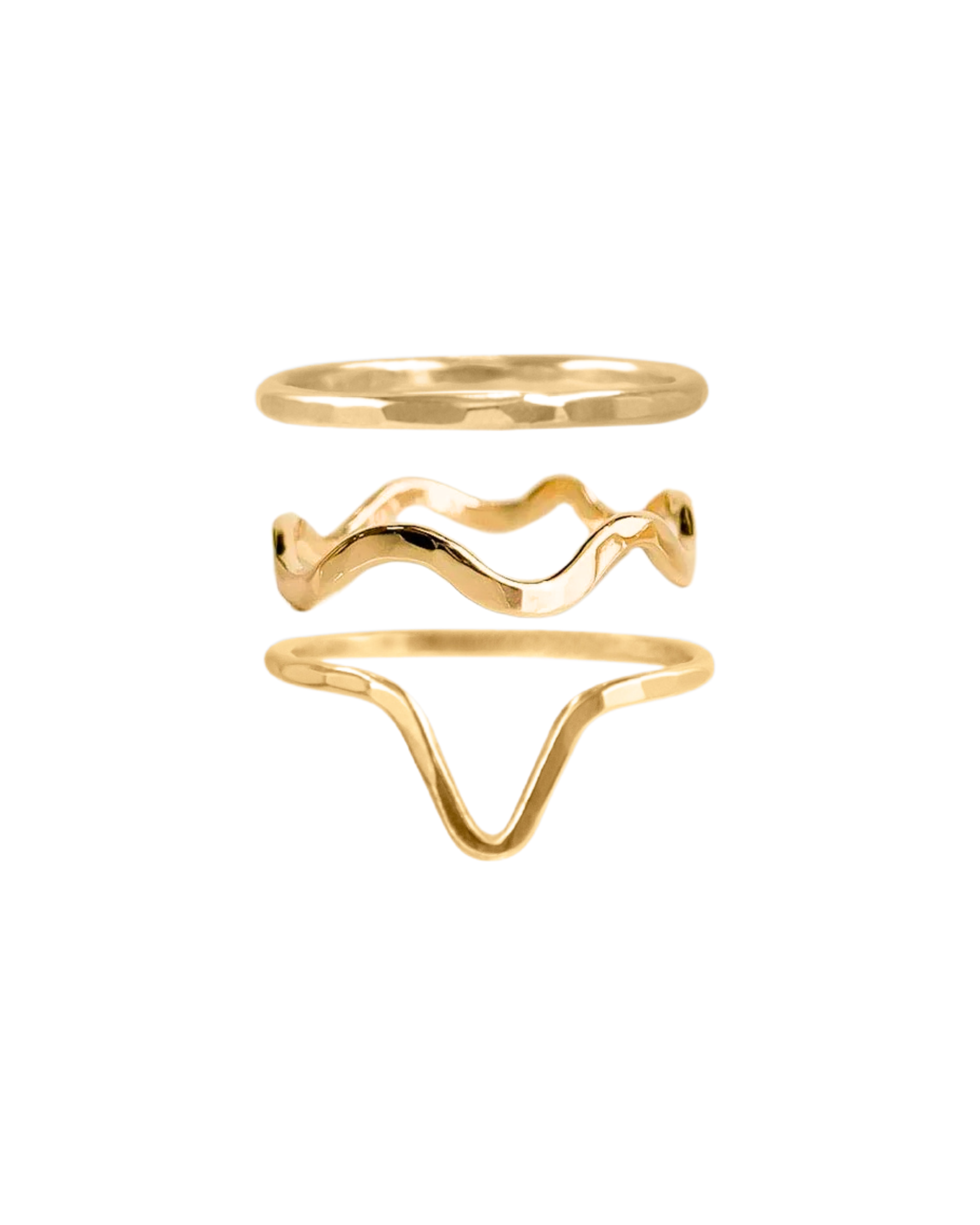STYLED STACK// goddess ring trio