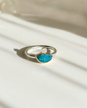 CALLISTO// opal + diamond crown ring