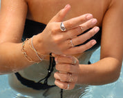 COAST// paper clip chain bracelet