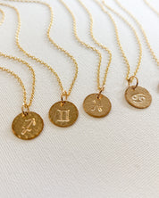 SAMPLE SALE ZODIAC STAMPED NECKLACE