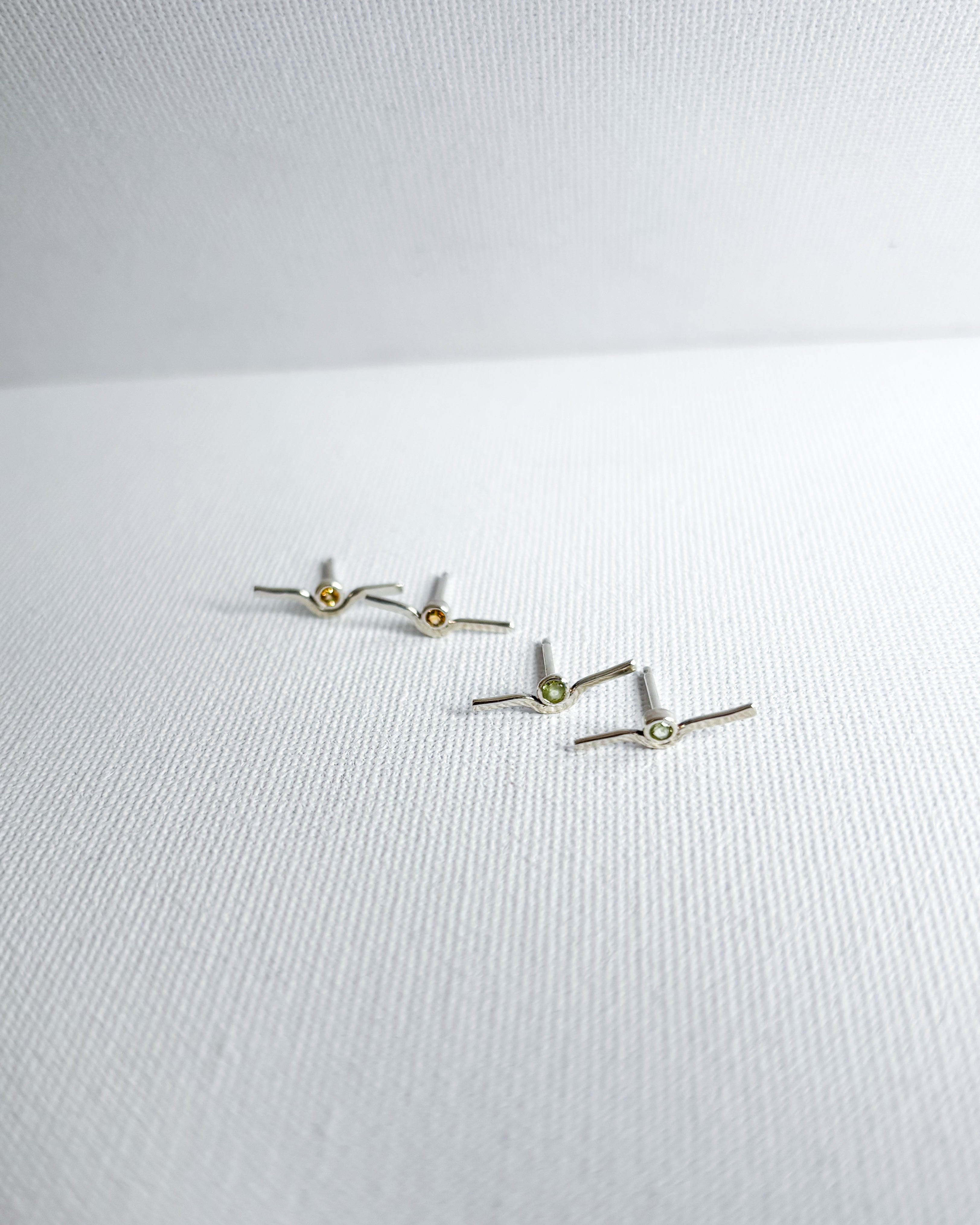 SAMPLE SALE SILVER ESTIVA STUDS