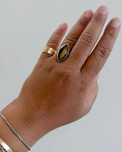 AMULET RING // tigers eye