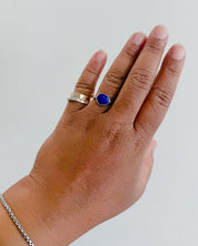 AMULET RING// lapis
