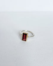 Garnet Solitare Ring