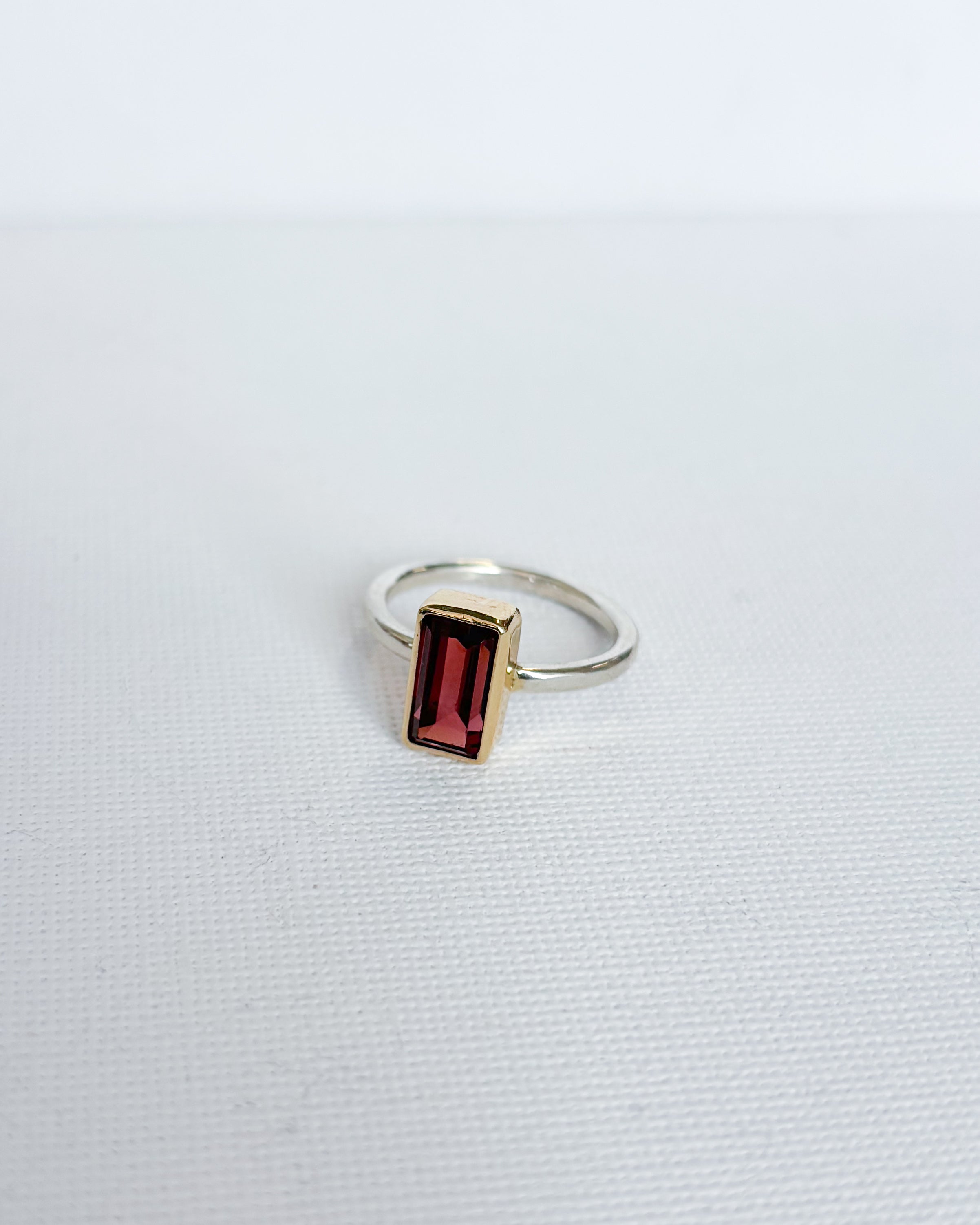 Garnet Solitare Ring