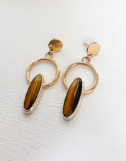AMULET// tigers eye hoops