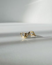 SIREN // diamond crest ring