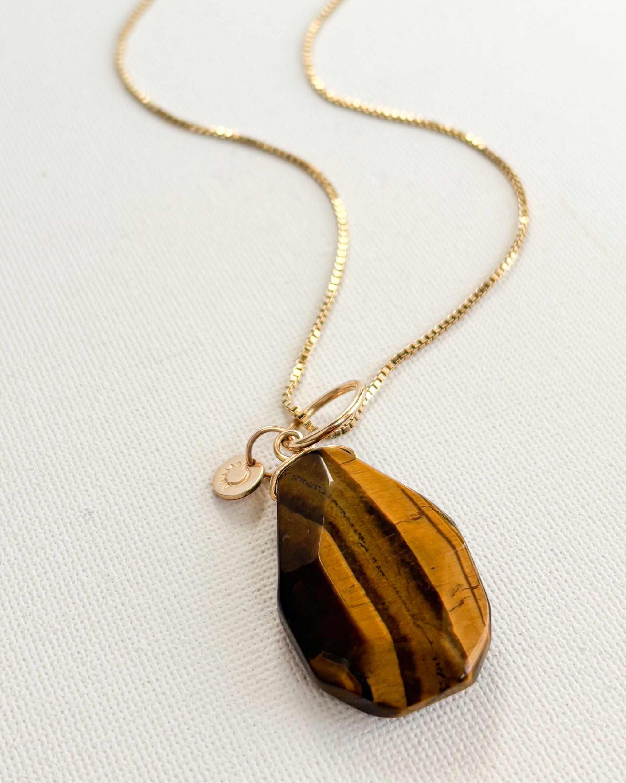 AMULET// crystal charm necklace