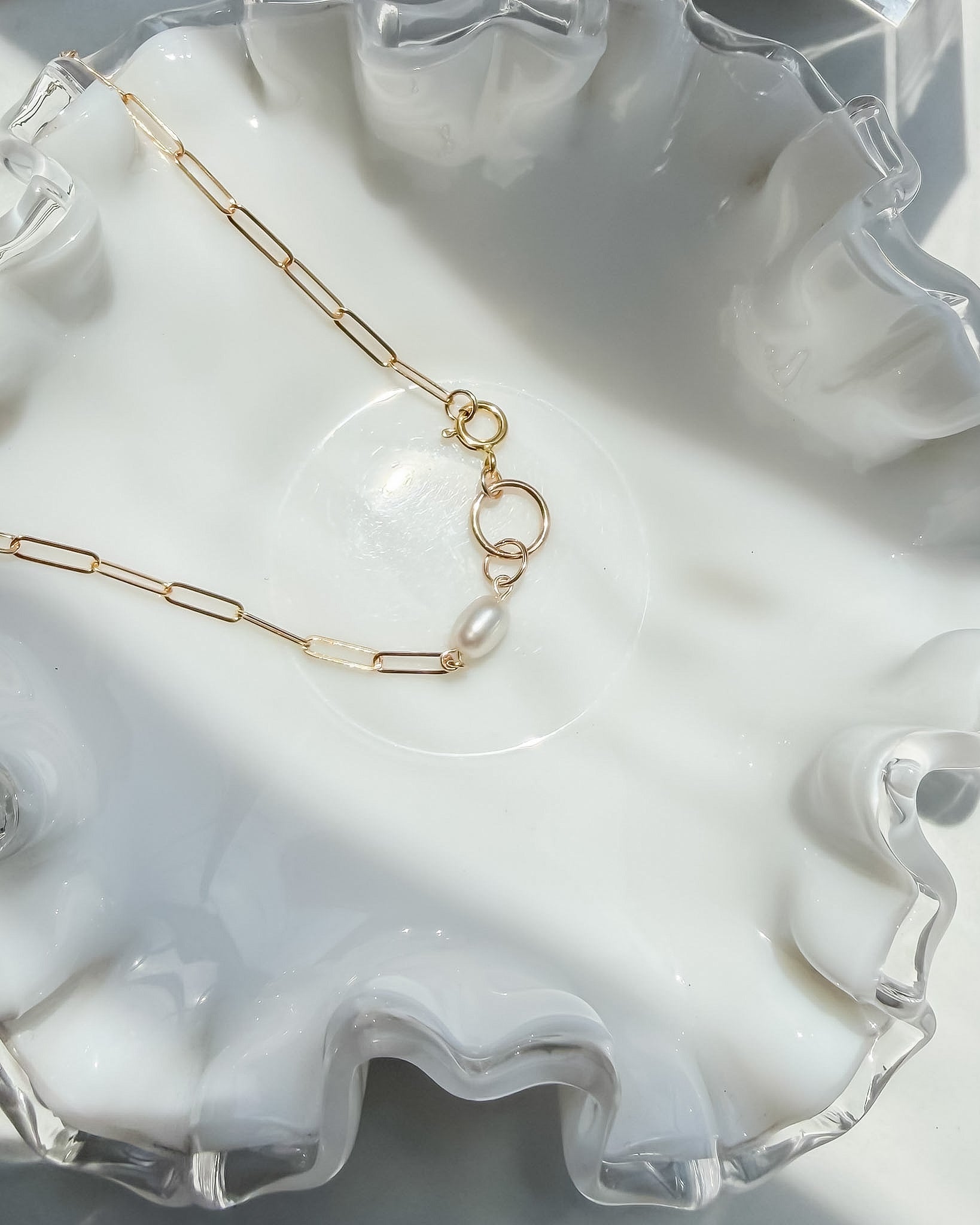 COAST// pearl anklet