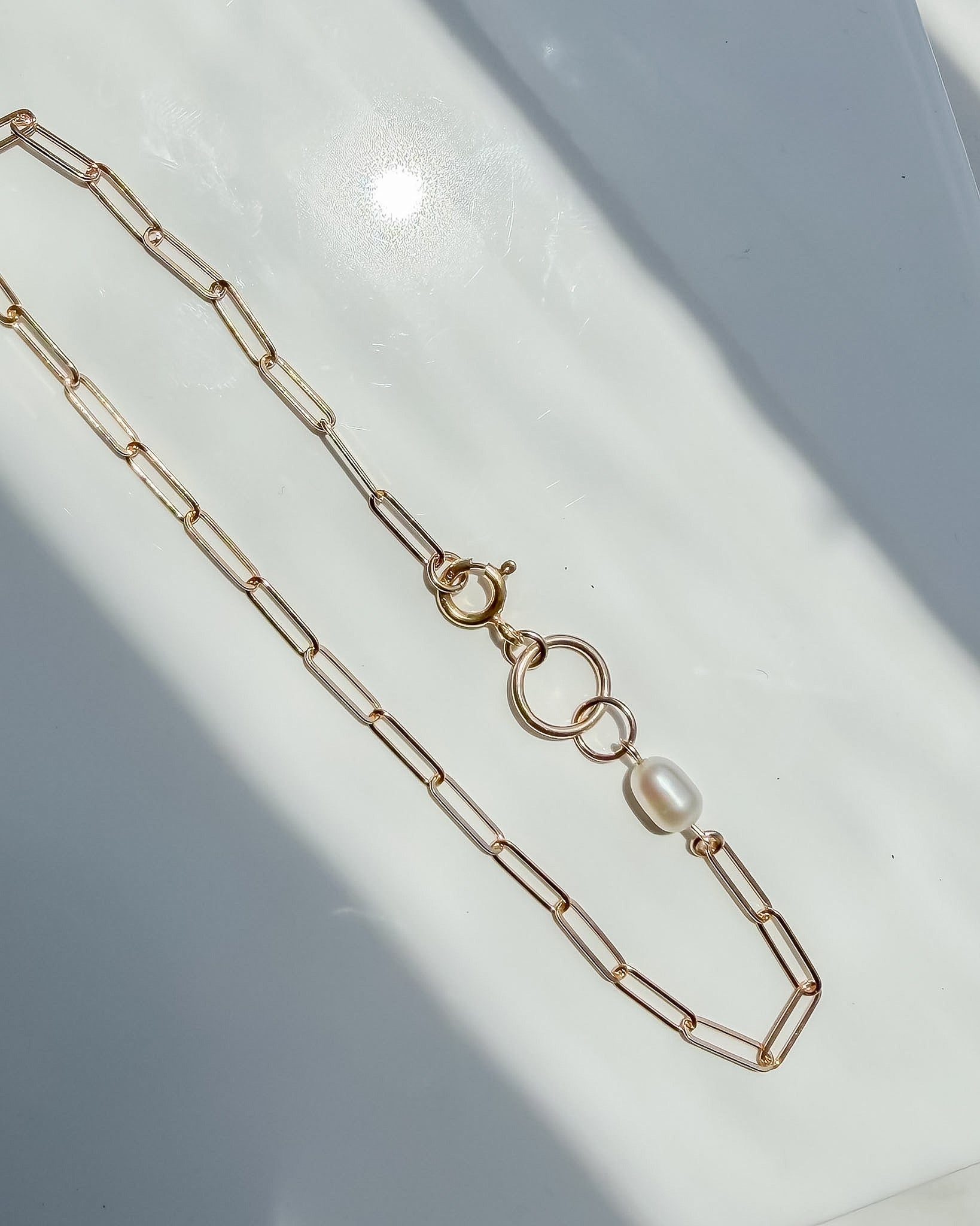 COAST// pearl anklet
