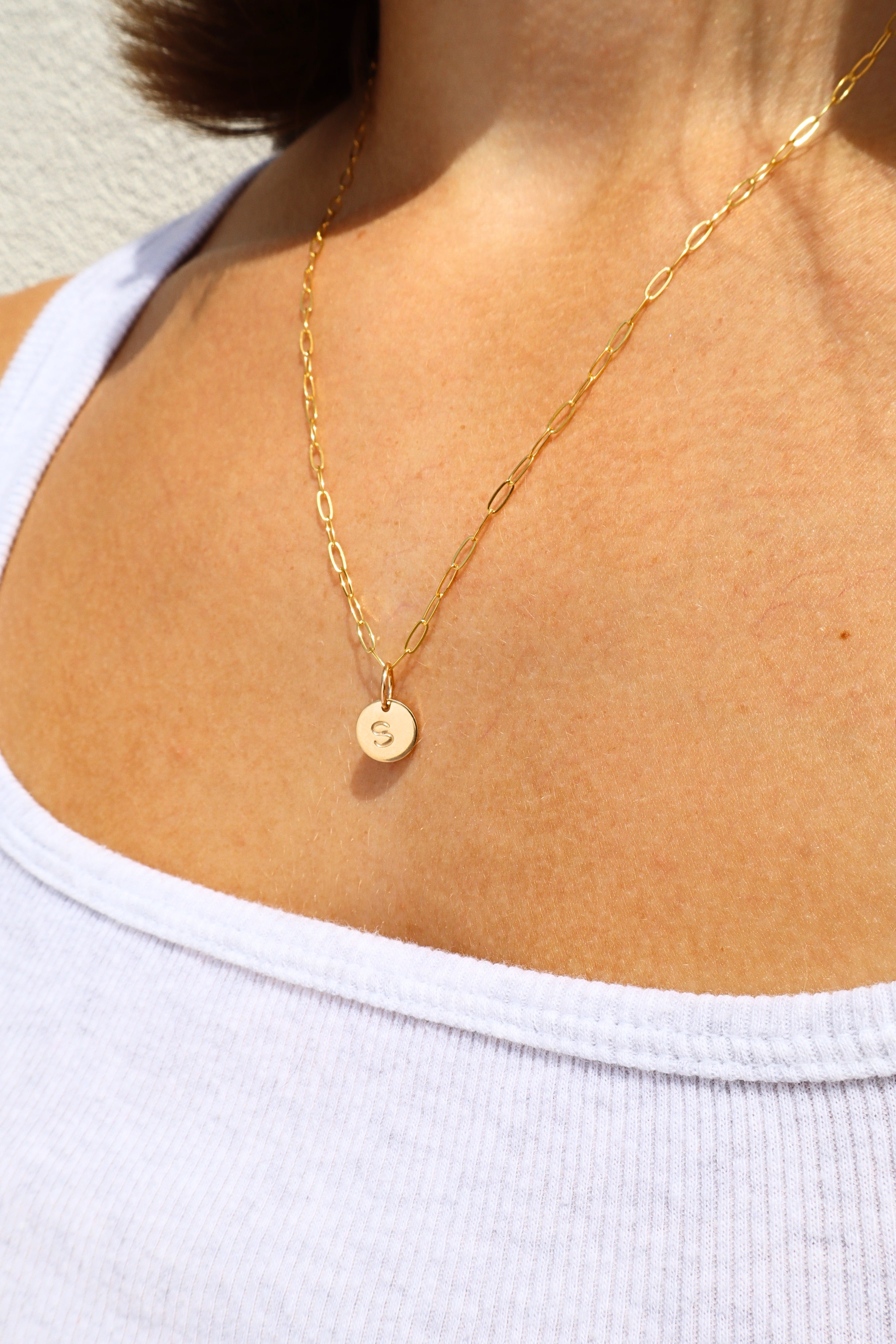 LOVE LETTERS// coin necklace