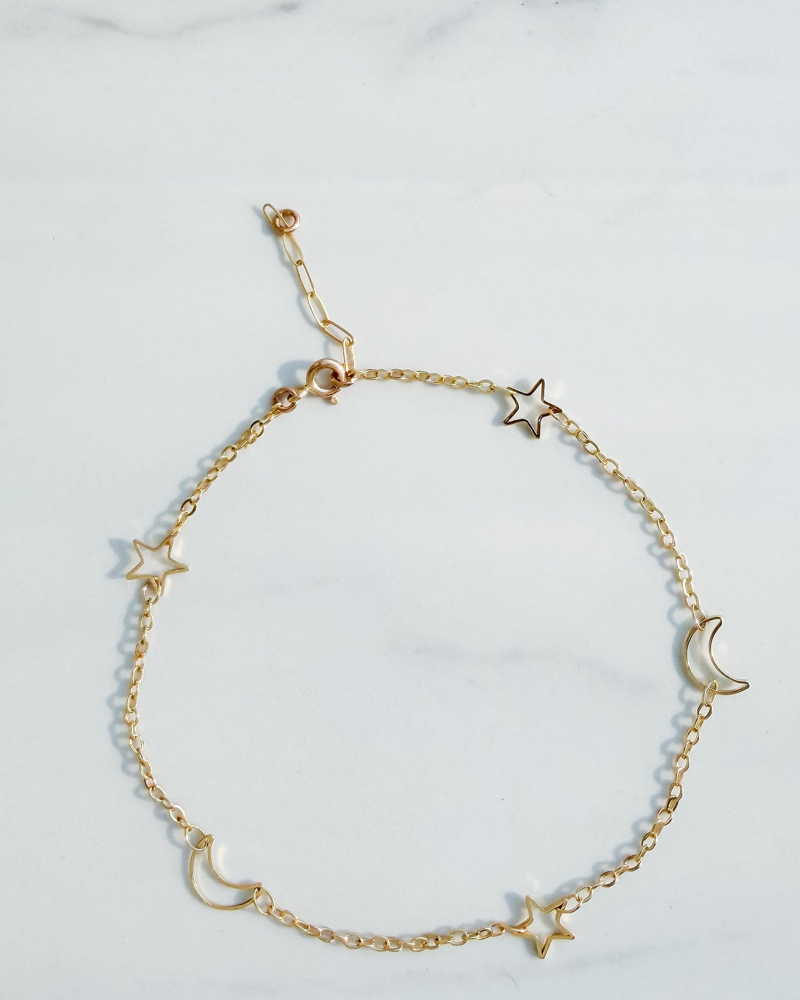 MOON + STARS // anklet
