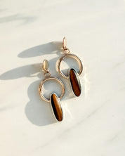 AMULET// tigers eye hoops