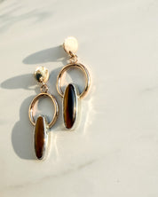 AMULET// tigers eye hoops