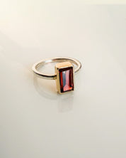 Garnet Solitare Ring