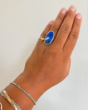 AMULET RING // lapis lazuli