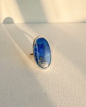 AMULET RING // lapis lazuli