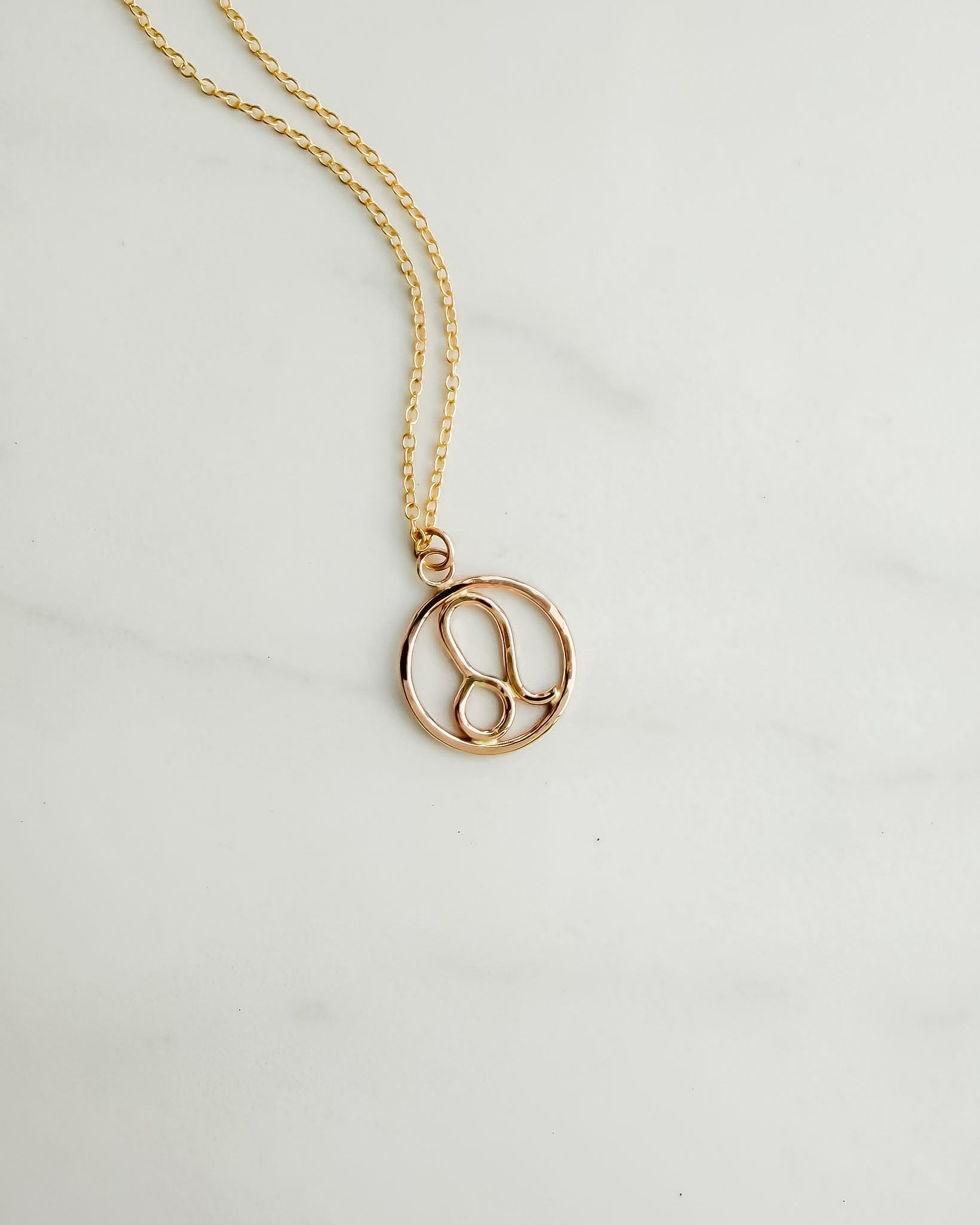 LEO// classic zodiac necklace
