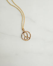 LEO// classic zodiac necklace
