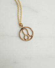 LEO// classic zodiac necklace
