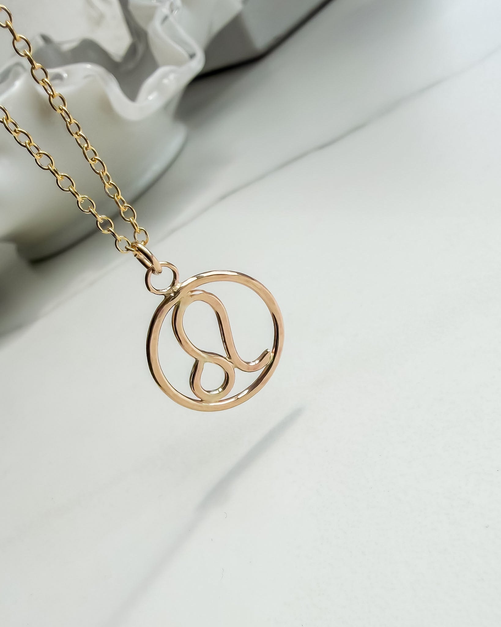 LEO// classic zodiac necklace