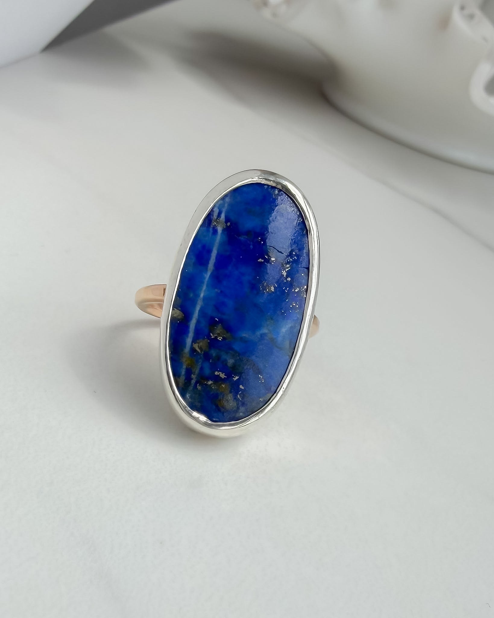 AMULET RING // lapis lazuli