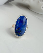 AMULET RING // lapis lazuli