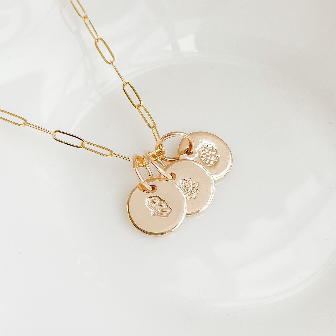 personalized necklace with charms