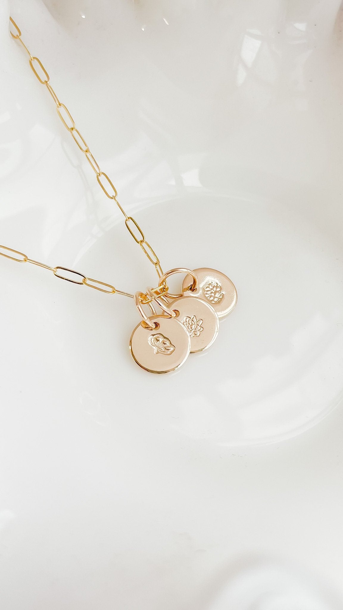 personalized necklace with charms