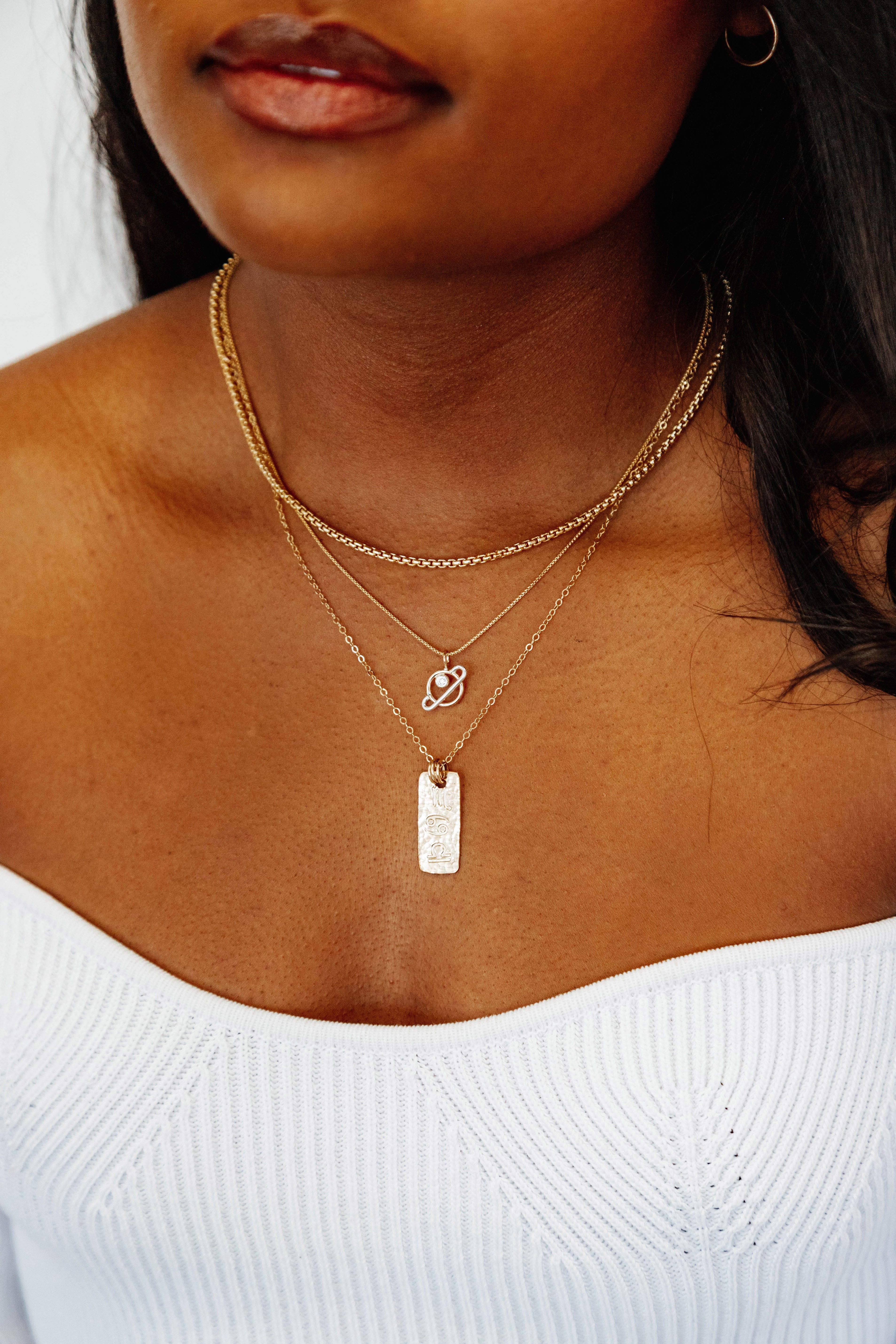 SAIL// box chain necklace