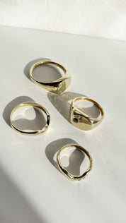 AXIS // diamond duo signet