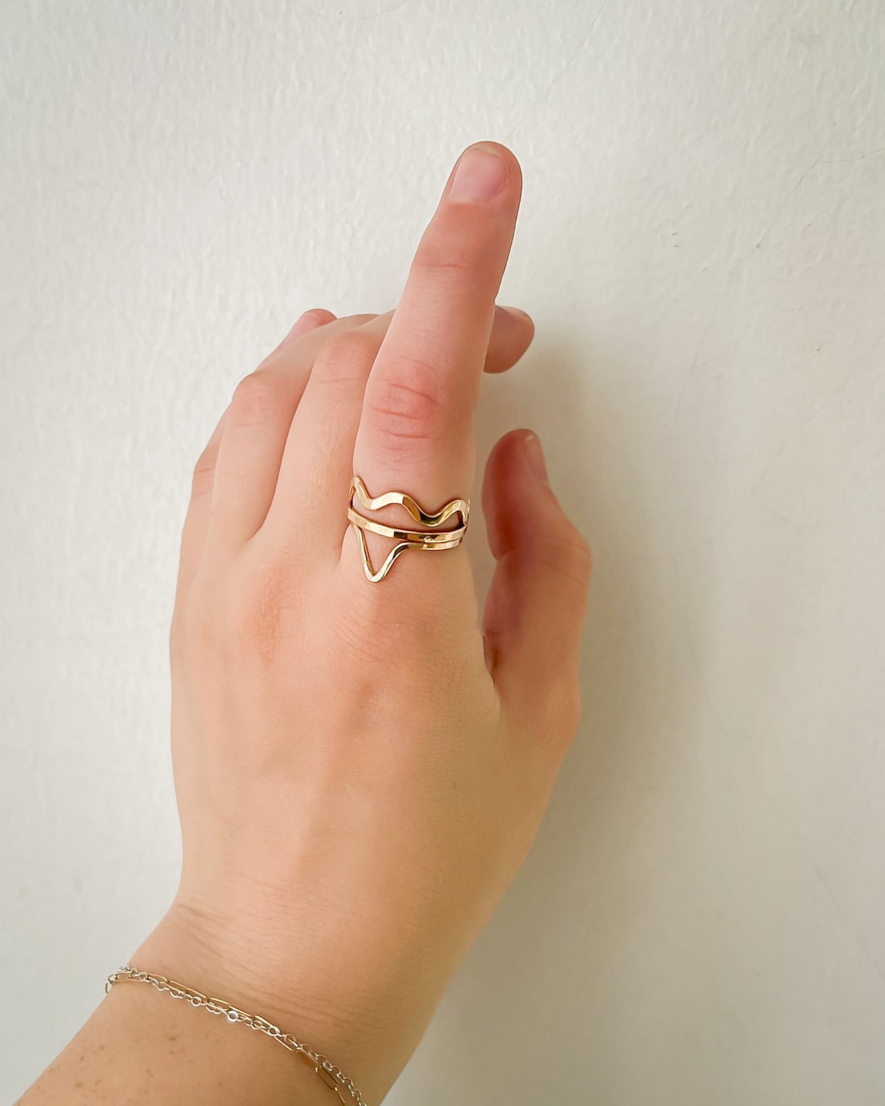 STYLED STACK// goddess ring trio