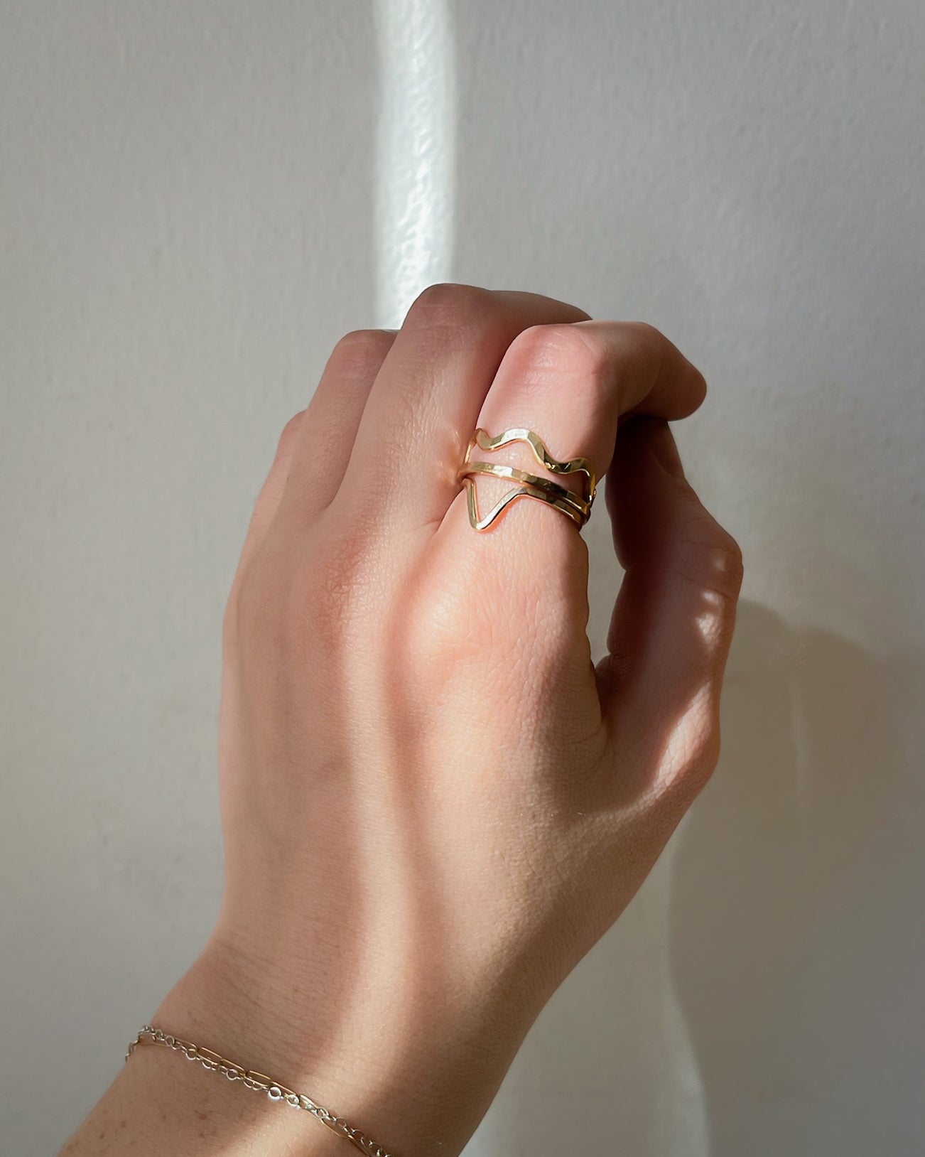 STYLED STACK// goddess ring trio