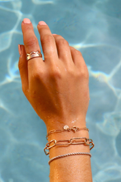 COAST// paper clip chain bracelet