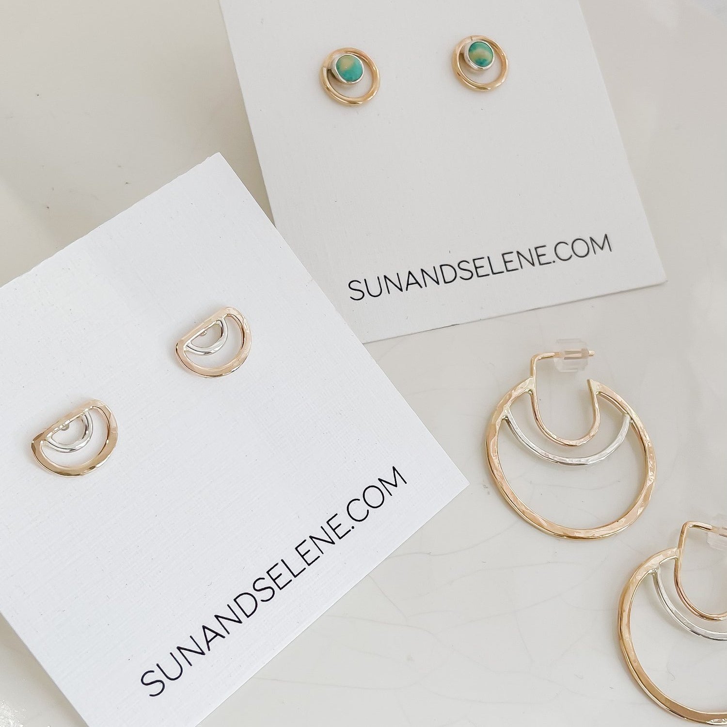 SUN & SELENE handcrafted earrings