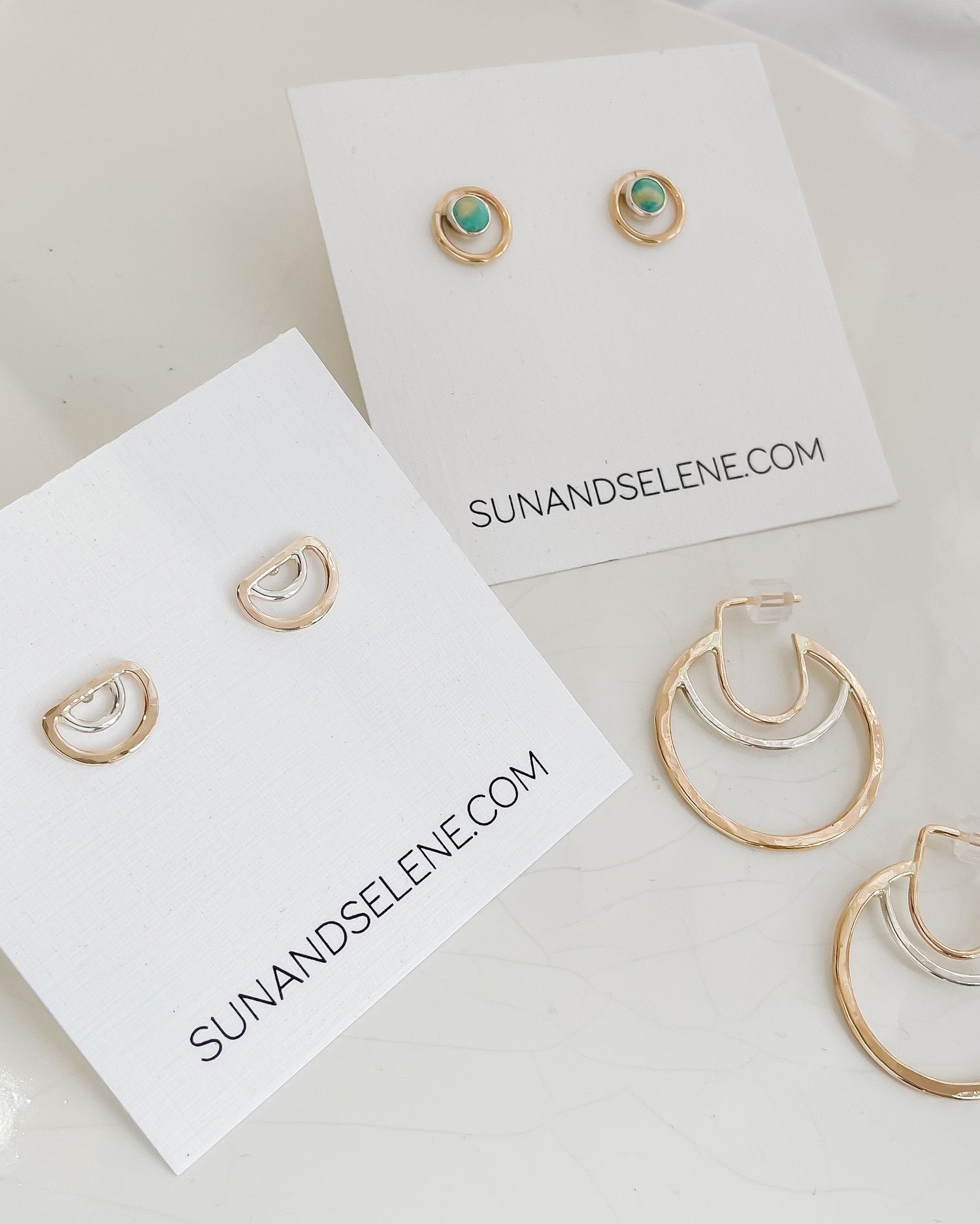 SUN & SELENE handcrafted earrings