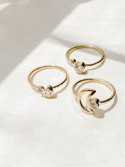 SUN & SELENE astrology engagement rings