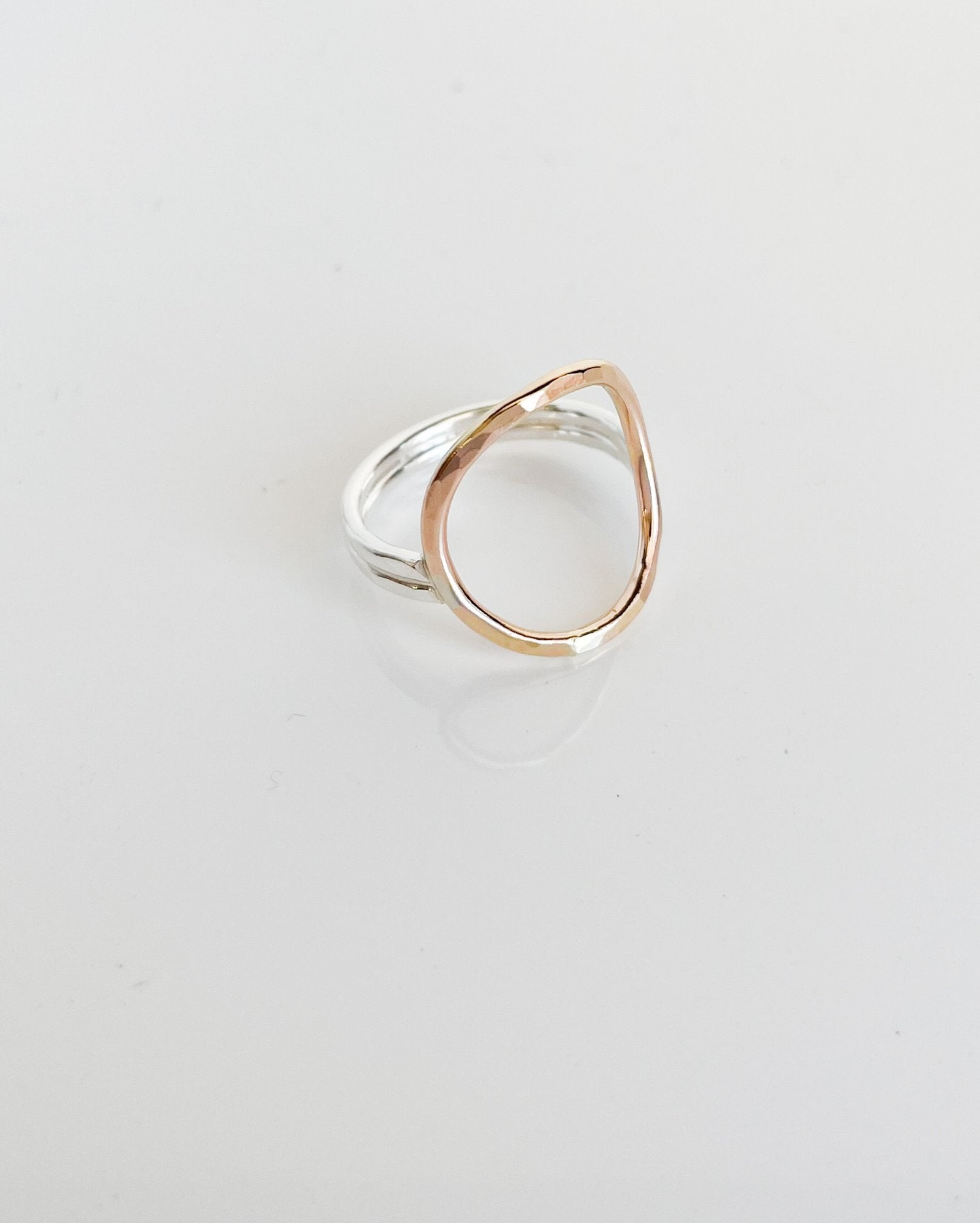 SUN & SELENE atlas ring in two-tone