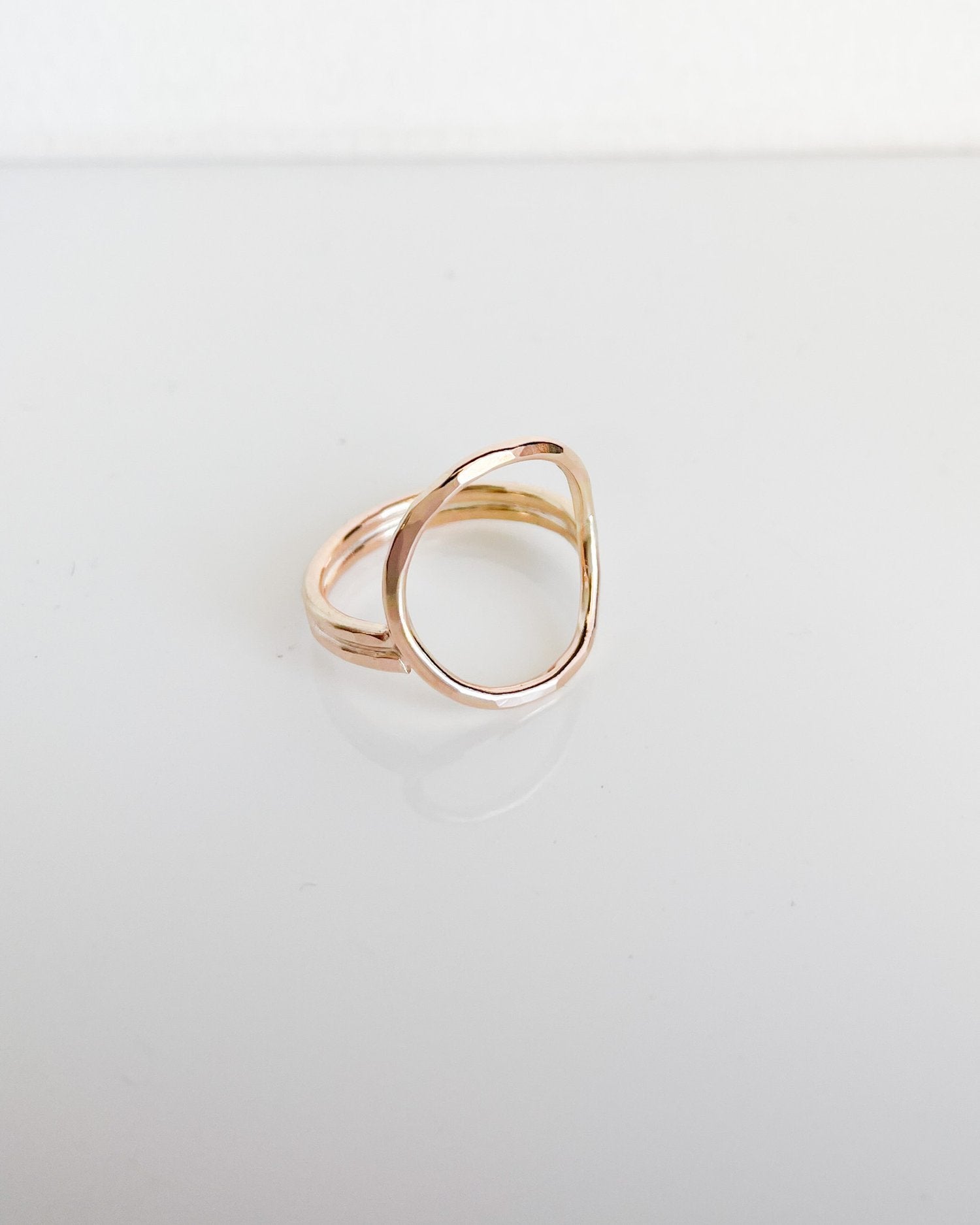 SUN & SELENE atlas ring in gold fill