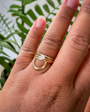 SUN & SELENE ring stack on model