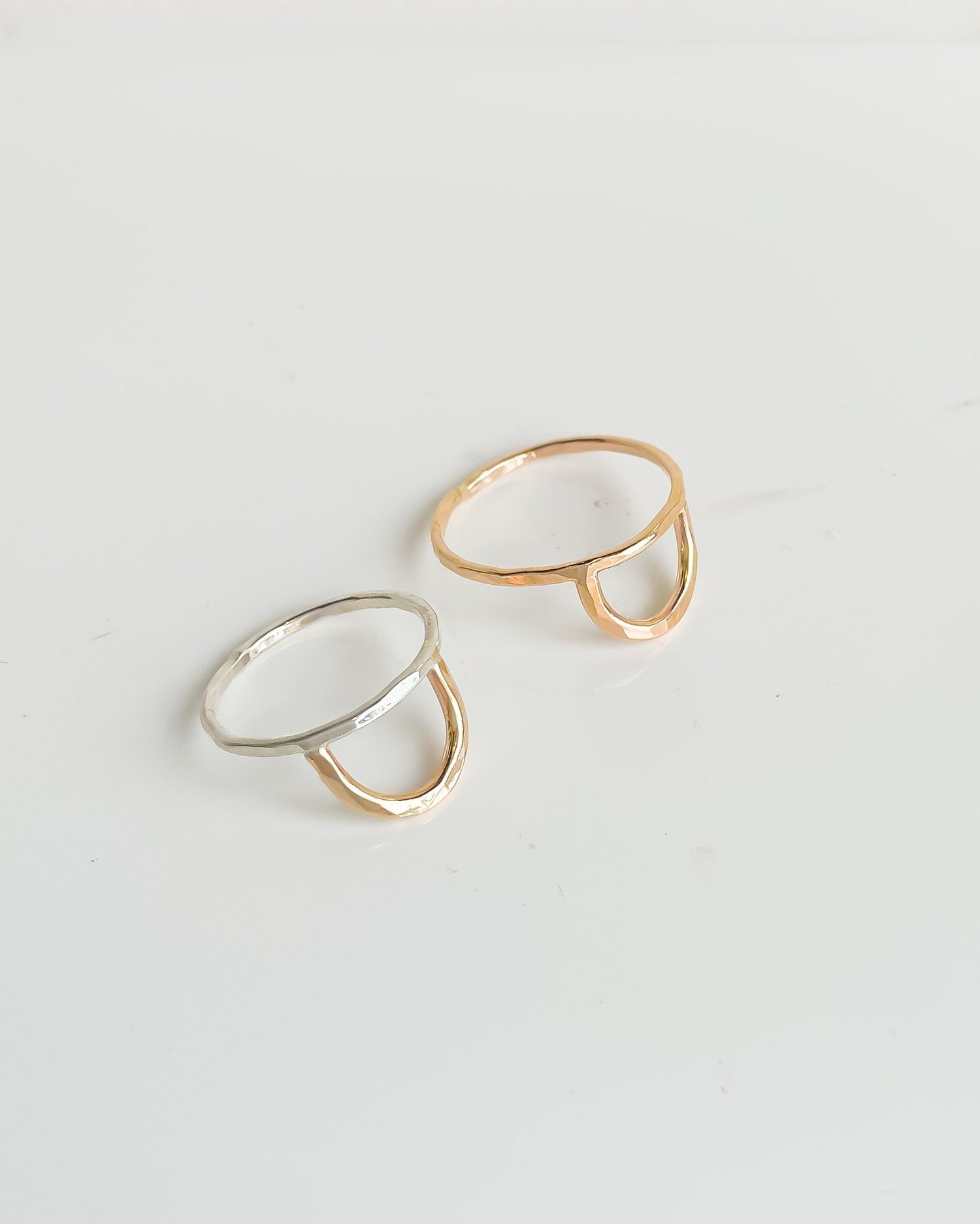 SUN & SELENE arc stacking ring