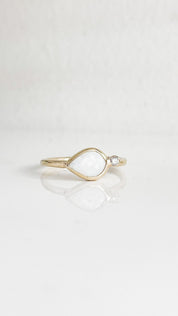 SUN & SELENE elara opal + diamond ring