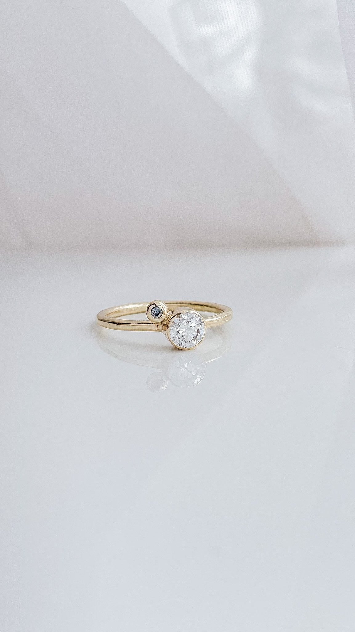 SUN & SELENE diamond engagement ring 