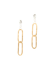 SUN & SELENE handcrafted rolo link earrings in gold fill 