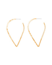 SUN & SELENE flora petal hoops in gold fill 