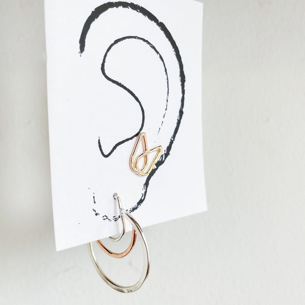 SUN & SELENE earrings on card